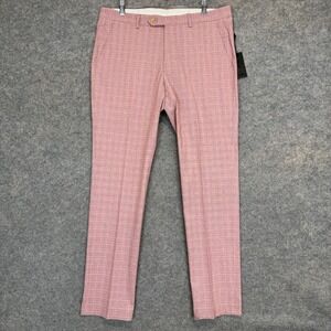 Todd Snyder Sutton Fit Pants 33x32 Lanificio Luigi Zanieri Glen Plaid Whales New